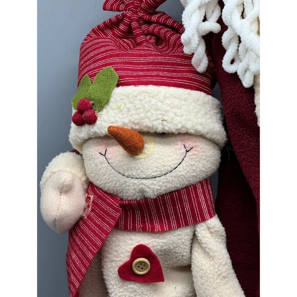 the holiday collection I'm expandable Santa Frosty figurine decor red white READ - Picture 4 of 12